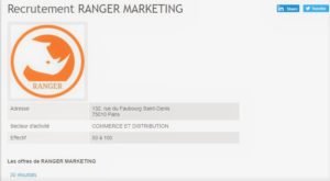 Ranger Marketing recrute en France